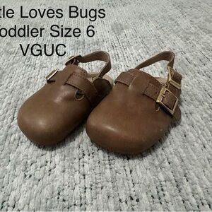 Little Loves Bugs Brown Kids Moccasins